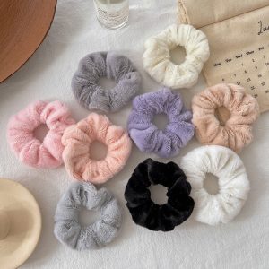 New autumn and winter new headband ins cute plush large intestine scrunchie hair rope children's adult hair accessories Korean version of headwear