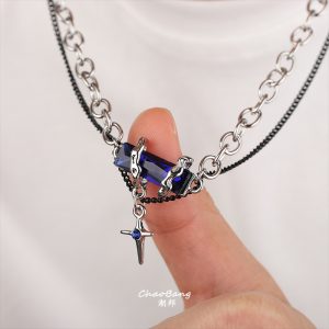 Starlight Haoshi titanium steel necklace men's trend high-end niche personality design light luxury collarbone chain women's ins jewelry