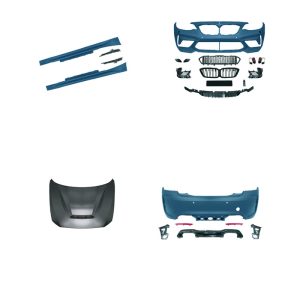 For BMW 2 Series F22 F23-M2CS Front and Rear Surround GTS M2C Hood Side Skirt Tail Lip Tail Throat Kit