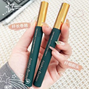 MK color mascara, women's slim long curl, super long non-smudge, long-lasting, waterproof, sweatproof, fine brush, one piece of drop-out
