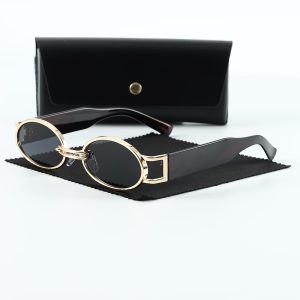 European and American retro small frame sunglasses women's summer ins style street photography glasses Korean version of high-end beach vacation sunglasses