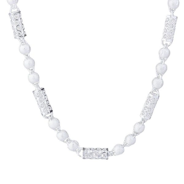 New high-quality fashion style trend men's beads simple jewelry high-end sense imperial chain light luxury jewelry necklace - Image 5