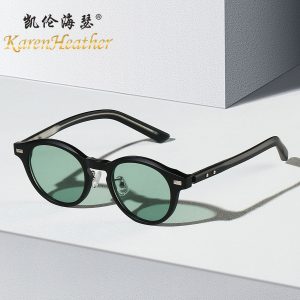 New TR90 frame pin sunglasses 28033 versatile rivet sunglasses street photography versatile anti-blue light flat light mirror
