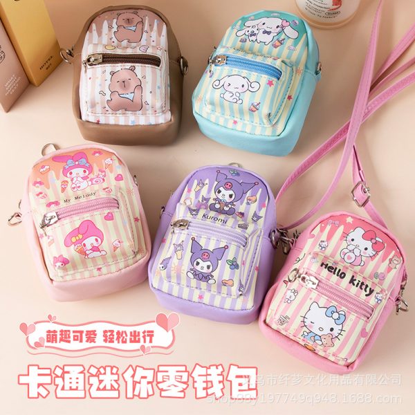 Coin purse ins style cute girly heart women's simple creative zipper bag with one shoulder crossbody bag