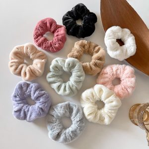 New autumn and winter new headband ins cute plush large intestine scrunchie hair rope children's adult hair accessories Korean version of headwear