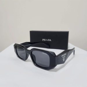 European and American retro P home sunglasses PR17 rectangular plate personality trend unisex ins sunglasses anti-glare