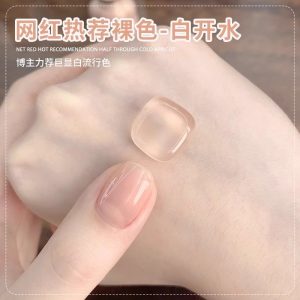 Ice permeable skin nail polish glue 2025 popular white jade grease Zhen Huan nude nail salon special wholesale