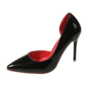 34-44 Plus Size Side Hollow Red Sole High Heels Women 41-42 Sexy Stiletto Temperament Pointed Pseudo Niang Single Shoes 43