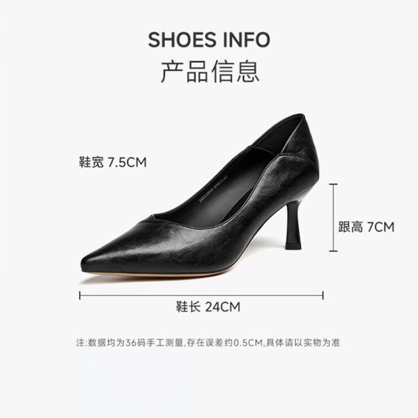 Gomeqi High Heels 2025 New Professional Business High Heels Women's High-end Women's Shoes Soft Sole is not tiring and light on the feet - Image 2
