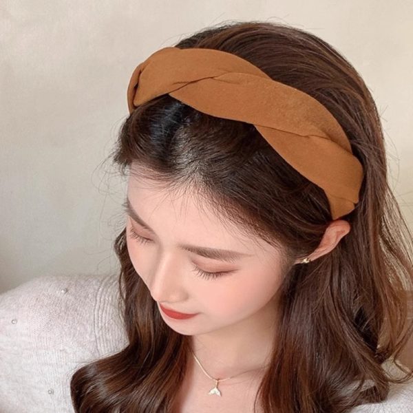 French elegant twist headband, high-end sense of high-end, high skull crown, simple hair volume, simple retro hairpin, women's headband, hair ornament, headgear