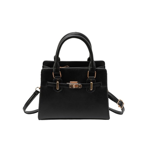 Simple Retro Handheld Kelly Bag Women's Spring Summer 2025 New Trendy Shoulder Bag Fashion Commuter Crossbody Square Bag - Image 5