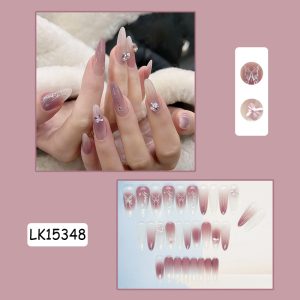 Nine purple fire wearable nails, pure desire nail patches, nail patches, handmade false nails, light luxury nail art pieces, 30 pieces