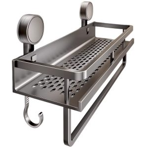 Baihan suction cup storage rack, no punching toilet, bathroom toilet storage rack, washbasin wall-mounted shelf