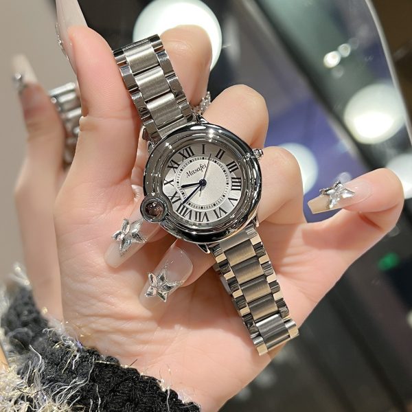 Cross-border explosive confession balloon classic blue balloon steel belt fashion explosive tiktok women's watch factory one drop shipping