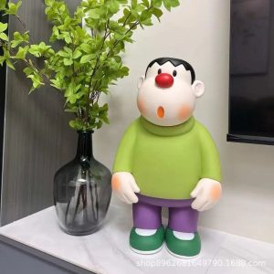 23CM Fat Tiger Figure Desktop Ornaments, Home Decorations, Entrance Entrance, Living Room, Interior Decorations