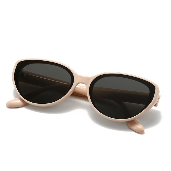 Trendy small frame cat-eye sunscreen sunglasses women's high-end face small nylon lens anti-ultraviolet sunglasses - Image 4