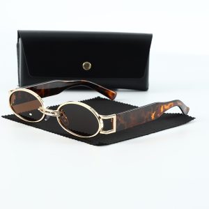 European and American retro small frame sunglasses women's summer ins style street photography glasses Korean version of high-end beach vacation sunglasses