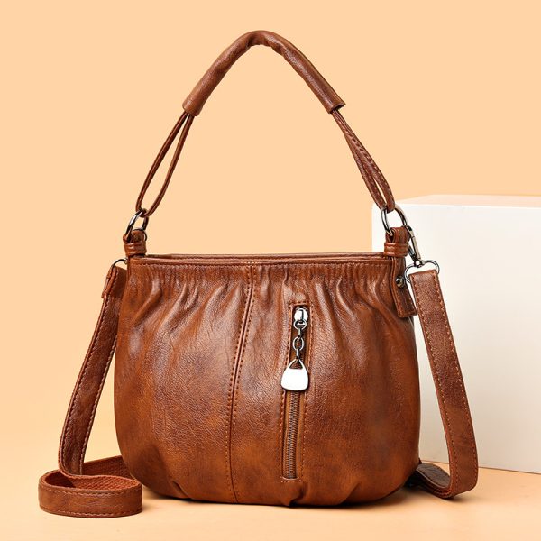 Women's Bags, Handbags, 2023 New Women's Bags, European and American Fashion Retro Bags, One-Shoulder, Multi-layer, Large-Capacity Crossbody Bags - Image 3