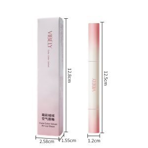 VIBELY's new cute velvet air lip gloss is rich and weary, not easy to fade, soft mist matte lip cream lipstick