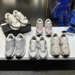 Little Fragrance Silver Horn King Sneakers Women's 2024 New Mesh Versatile Low-Top Casual Shoes Thick-soled Daddy Shoes Women