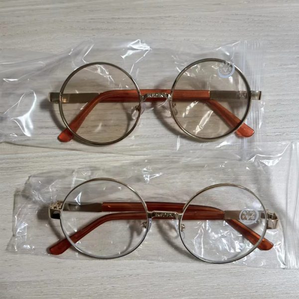 Round crystal glass sunglasses, flat mirror, no degree, retro sunglasses, round frame male sunglasses, female eye-catching eye protection - Image 4