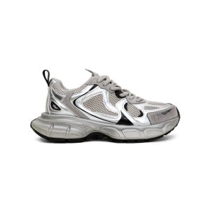 Sheepskin version thick-soled elevated silver gray lace-up dad shoes women's summer and autumn 2025 new breathable athleisure shoes