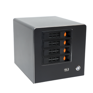 Black Synology Snail Interstellar Quad Core Gigabit Ethernet Port NAS Network Disk Private Cloud Storage Low Power Consumption Silent ITX Chassis