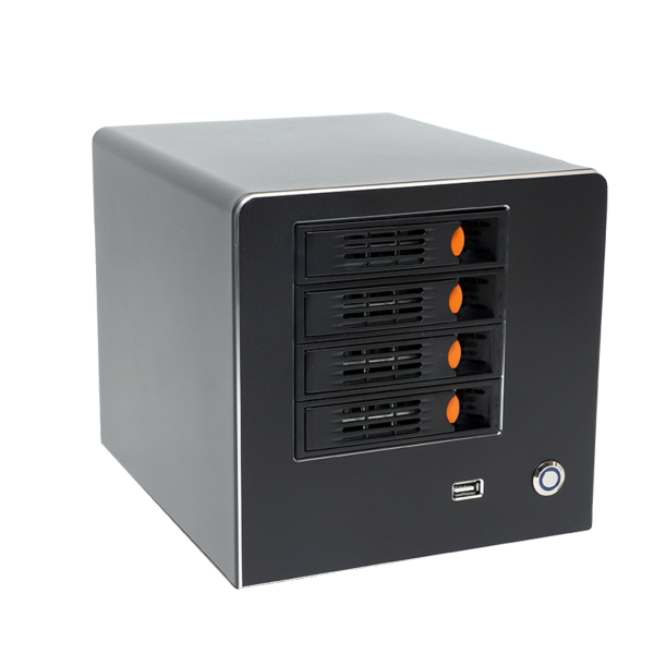 Black Synology Snail Interstellar Quad Core Gigabit Ethernet Port NAS Network Disk Private Cloud Storage Low Power Consumption Silent ITX Chassis - Image 4