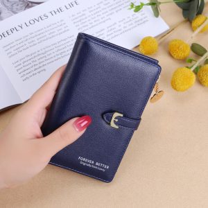 Wallet women's Korean version large-capacity mid-length clutch bag is versatile, simple zipper buckle card holder