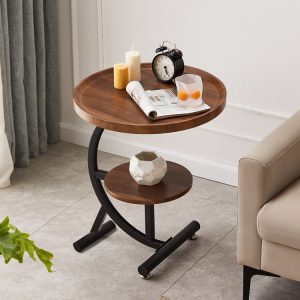 Modern Simple C Shape Side Table Ins Style Small Coffee Table Removable Sofa Side Table Bedside Table Hotel Shelf