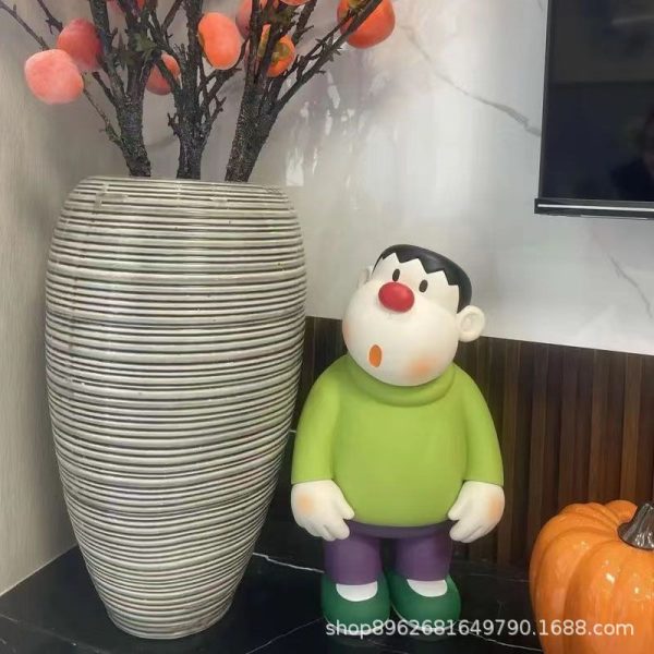 23CM Fat Tiger Figure Desktop Ornaments, Home Decorations, Entrance Entrance, Living Room, Interior Decorations - Image 2