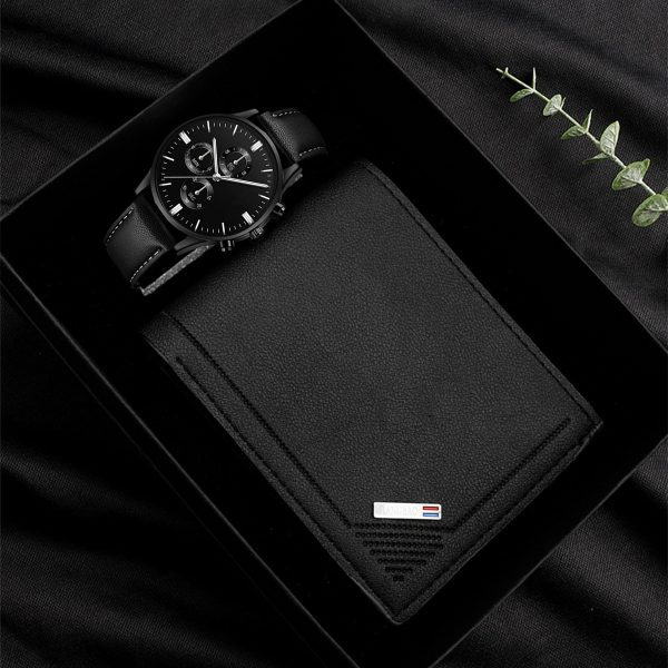 Cross-border hot new versatile men's foreign trade wholesale trend belt watch watch bracelet set fashion casual - Image 4