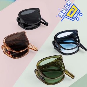 New Folding Sunglasses Sunglasses Wholesale Sunglasses Premium Net Red Second Generation Folding Glasses Fashion Sunglasses