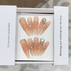 [Zhiqiu] high-end handmade wearable nails pure handmade ins style wearable nails wholesale nail nail art nail pieces