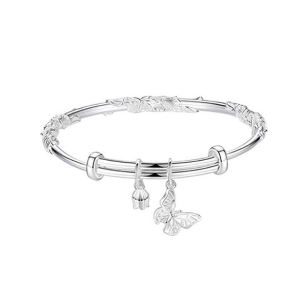 New Blossom Butterfly Bracelet Ins Niche Design New Chinese Embossed Flower Bracelet for Girlfriend Gift - Image 5