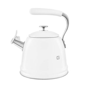 SMEG Smeg Vintage Electric Kettle Stainless Steel Kettle Insulated Stainless Steel 3L Large Capacity Horn Kettle