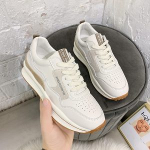 Sneakers Women's Spring 2023 New Breathable Low-Top Flat Size 41 Single Shoes Women's Lace-up Casual Shoes Tide Forrest Gump Shoes