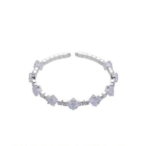 Super flash zircon bracelet women's light luxury delicate niche high-end French bracelet crystal shining diamond design hand jewelry