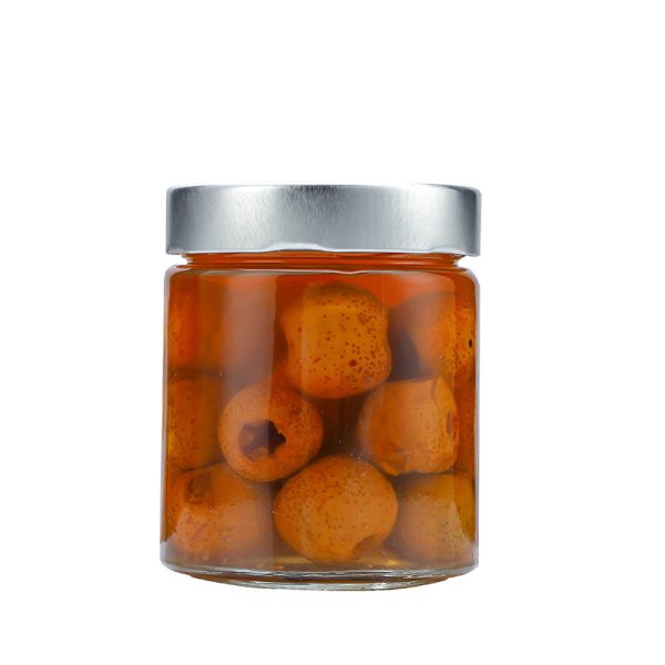 Factory new round high lid honey bottle pickles jam bottle kitchen seal jar storage jar yellow peach canned bottle - Image 5
