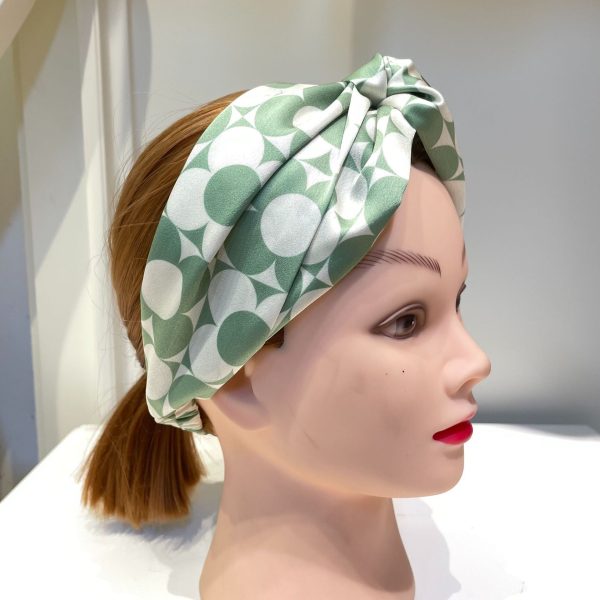 Amazon Nordic Imitation Silk Hair Bands Digital Printing Salin Models Home and Outdoor Versatile Artificial Silk Hair Bands