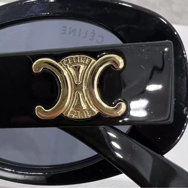 Retro European and American style cat-eye sunglasses, women's trend, new sunglasses, Celin's letter high-quality anti-ultraviolet glasses - Image 3