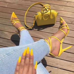 Plus size ladies high heels fashionwomen shoes