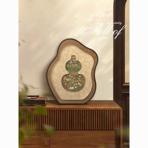 Medieval style Fulu gourd desktop painting, TV cabinet painting, living room table painting, high-end entryway cabinet ornaments, ornaments