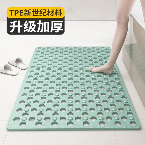 Square anti-slip mat, bathroom mat, bath, anti-fall, eco-friendly, household shower room, suction cup, floor mat, bathroom massage, foot mat
