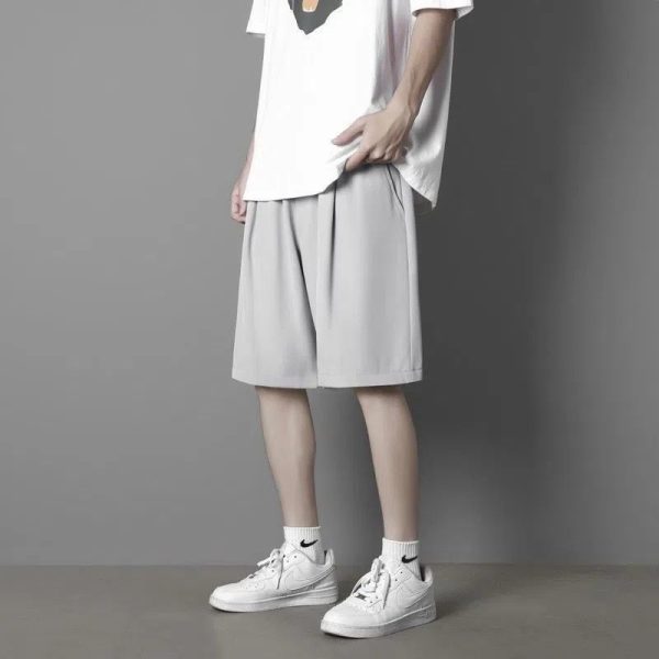Shorts men's summer ice silk thin outer wear quick-drying loose basketball pants five-point casual sports pants fast-drying - Image 5