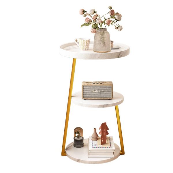 New Chinese three-story small table, home balcony, living room, small coffee table next to the sofa, dormitory B&B, hotel side table, corner table - Image 5