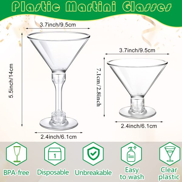 Plastic cocktail glasses, red wine glasses, goblets, cross-border disposable plastic glasses, barware, party supplies, champagne glasses - Image 2