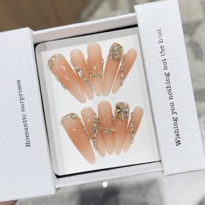 [Zhiqiu] high-end handmade wearable nails pure handmade ins style wearable nails wholesale nail nail art nail pieces