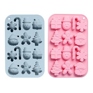 In stock 14 with Christmas molds baking easy release cake molds kitchen baking tools silicone molds wholesale