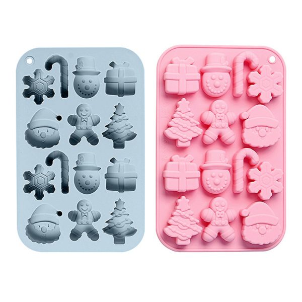 In stock 14 with Christmas molds baking easy release cake molds kitchen baking tools silicone molds wholesale - Image 5